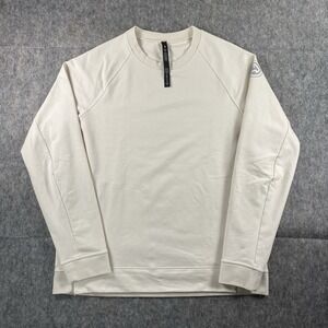 Lululemon City Sweat Crewneck Sweatshirt Men's Large NBA Cream Gym Train LM3BUGS